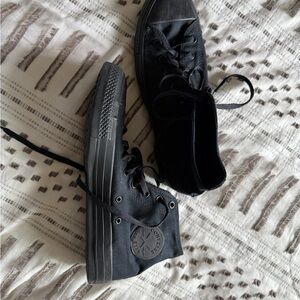 Converse Black High Top Canvas Sneakers